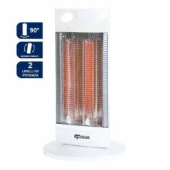 Stufa elettrica al carbonio 450/900W 2 elementi h.72 TERMOZETA TZR11