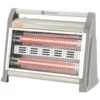 Stufa elettrica al quarzo ad alta efficienza energetica 600/1200W grigia VINCO 70157