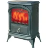 Stufa elettrica ambiente con effetto camino fuoco vivo NIKLAS SANTORINI 900/1800W