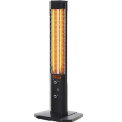 Stufa elettrica a torre ad alto rendimento calorico 600/1200W altezza cm.117 VINCO 70252