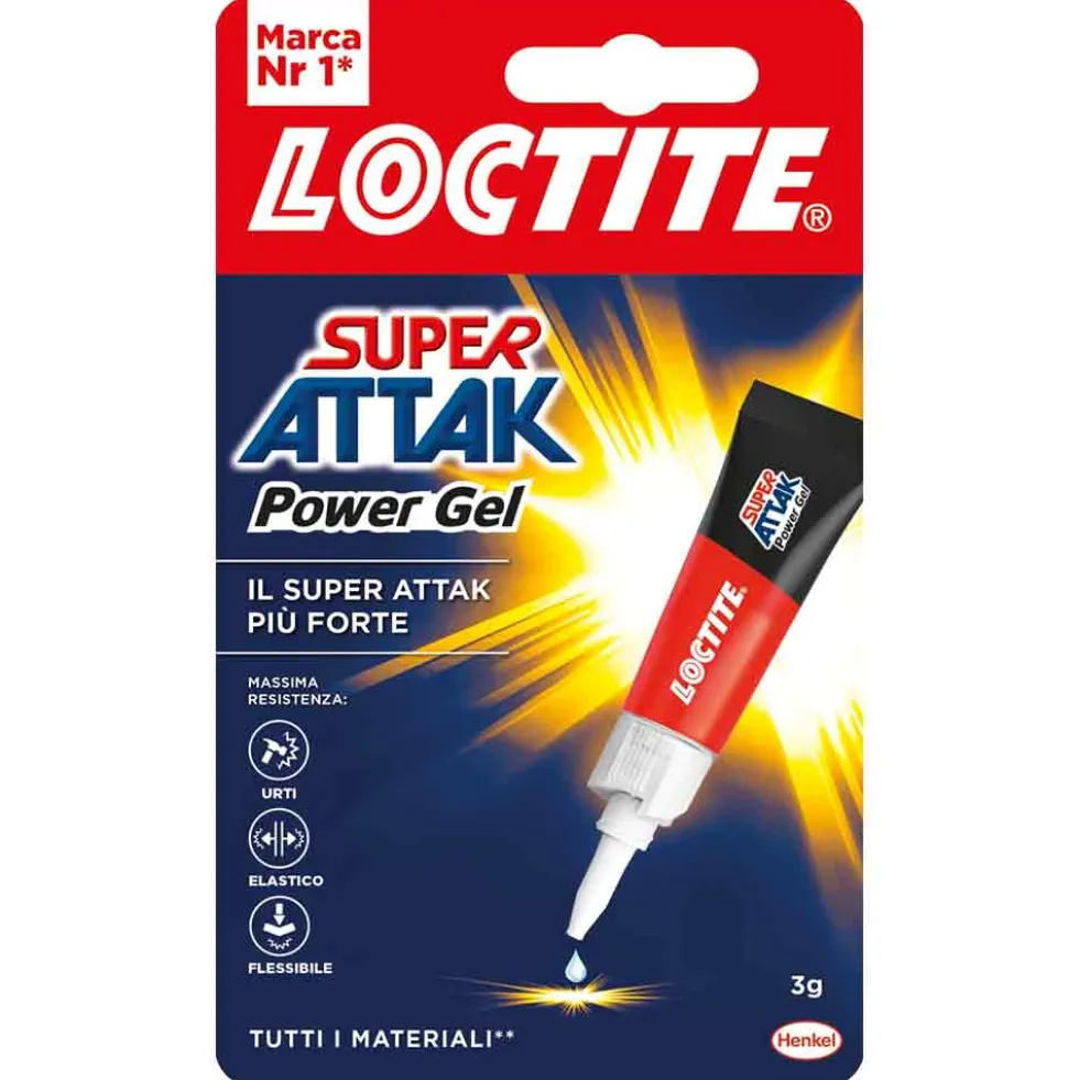 SUPER ATTAK Power gel gr.3 adesivo istantaneo universale flessibile per tutti i materiali