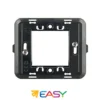 Supporto 2 posti con zanche per scatola tonda ELETTROCANALI serie EASY compatibile Bticino Matix