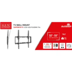Supporto tv a parete con inclinazione per tv LED/LCD da 32" a 55" SUPERIOR SUPSTV005