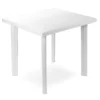 Tavolo in resina rettangolare FIOCCO bianco cm.80 x 75 x 72h
