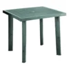 Tavolo in resina rettangolare FIOCCO verde cm.80 x 75 x 72h