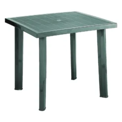 Tavolo in resina rettangolare FIOCCO verde cm.80 x 75 x 72h