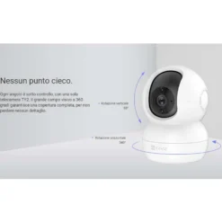 Telecamera wifi da interno EZVIZ TY2 motorizzata HD 1080P 2mpx