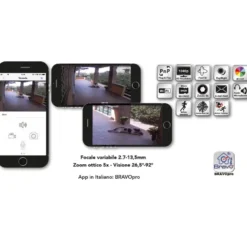 Telecamera wifi motorizzata da esterno BRAVO ADMIRAL PRO LUX Full HD 1080p