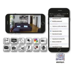Telecamera wifi motorizzata da interno BRANO NANA' PRO Full HD 1080p