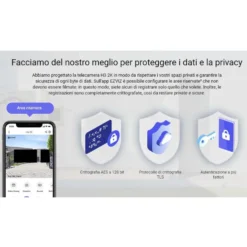 Telecamera wifi smart home da esterno EZVIZ H3 2K HD 2K con sistema difesa attiva