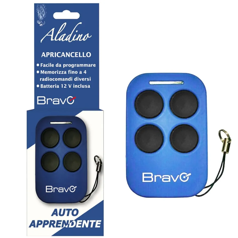 Telecomando radiocomando universale 433Mhz autoapprendente ALADINO 4 canali per cancelli elettrici