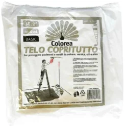 Telo copritutto multiuso trasparente mt.4 x 4 gr.730 circa
