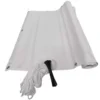 Telo frangivista copertura frangivento in pvc per ringhiere balconi cm.90 x 6 mt. bianco