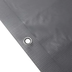 Telo frangivista copertura frangivento in pvc per ringhiere balconi cm.90 x 6 mt. grigio chiaro