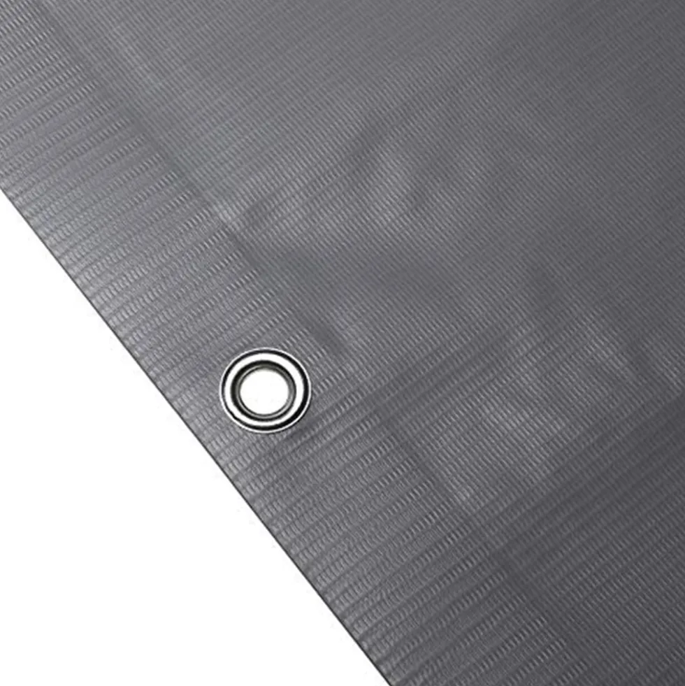Telo frangivista copertura frangivento in pvc per ringhiere balconi cm.90 x 6 mt. grigio chiaro