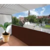 Telo frangivista copertura frangivento in pvc per ringhiere balconi cm.90 x 6 mt. marrone