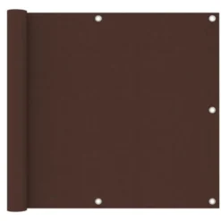Telo frangivista copertura frangivento in pvc per ringhiere balconi cm.90 x 6 mt. marrone