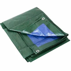 Telo occhiellato impermeabile in polietilene mt.3 x 5 bicolore 80 gr/mq