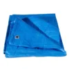 Telo occhiellato impermeabile in polietilene mt.5 x 6 blu 85 gr/mq