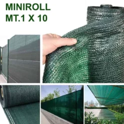 Telo ombreggiante frangivista verde ombreggiante al 90% MINIROLL mt.1 x 10
