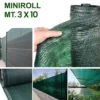 Telo ombreggiante frangivista verde ombreggiante al 90% MINIROLL mt.3 x 10