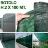 Telo ombreggiante frangivista verde ombreggiante al 90% rotolo h.2 x 100 metri