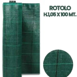 Telo pacciamatura verde mt.1,05 x 100 metri