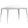 Tenda gazebo da esterno "MACON" mt.3 x 4 struttura in metallo telo polietilene bianco