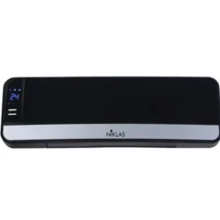 Termoventilatore a parete PTC ceramico NIKLAS SPLIT ELEGANT nero 2000W