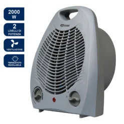 Termoventilatore caldobagno 2000W grigio TERMOZETA TZR15GB