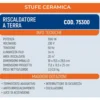 Termoventilatore caldobagno ceramico oscillante ad alta efficienza 1500W HYUNDAI 75300