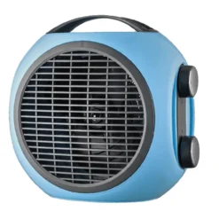 Termoventilatore caldobagno elettrico d' arredo 2000W azzurro VINCO 70340