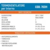 Termoventilatore caldobagno oscillante con telecomando e timer 2000W VINCO 70311