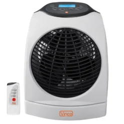 Termoventilatore caldobagno oscillante con telecomando e timer 2000W VINCO 70311