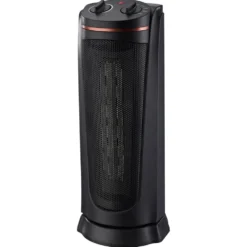 Termoventilatore ceramico a torretta 2000w nero oscillante ZEPHIR TW1500C