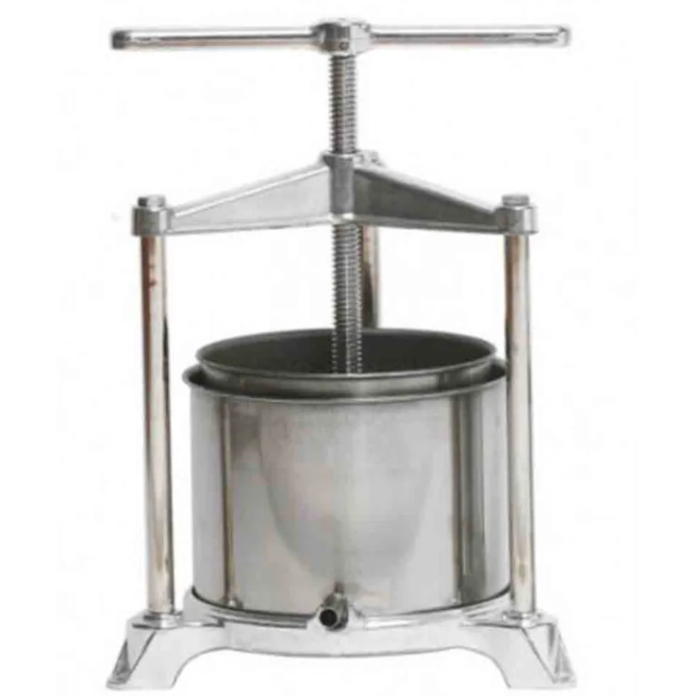 Torchietto premitutto in alluminio e acciaio inox mod.AM lt.3 torchio per conserve