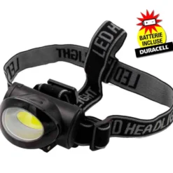 Torcia frontale a led da testa 120 lumen CFG DISCOVER HEAD LIGHT batterie duracell incluse