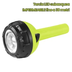 Torcia led subacquea DIVING assetto positivo impermeabile fino a 30 metri CFG EL043