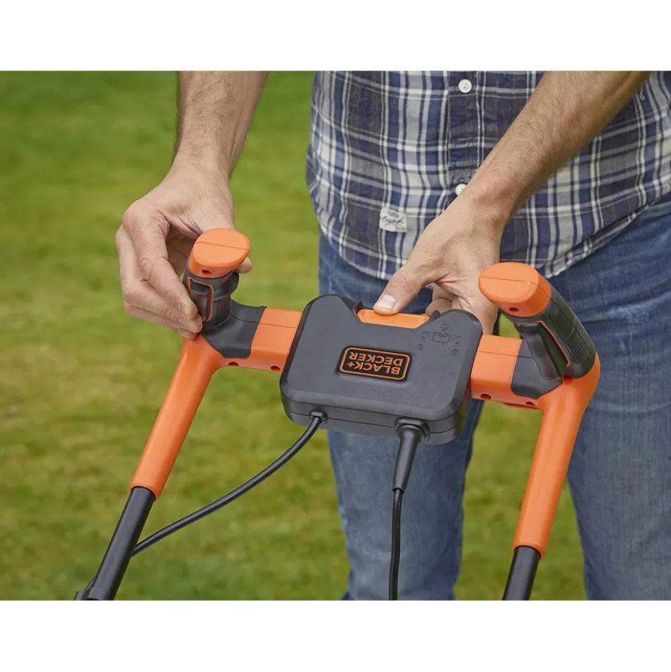 Tosaerba elettrico tagliaerba BLACK+DECKER BEMW461BH 1400W taglio max cm.34