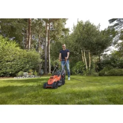 Tosaerba elettrico tagliaerba BLACK+DECKER BEMW461BH 1400W taglio max cm.34