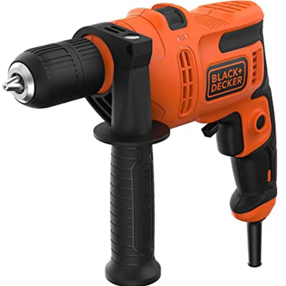 Trapano a percussione 500W BLACK+DECKER BEH200 mandrino autoserrante mm.13