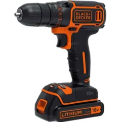 Trapano avvitatore a batteria 18V 1,5Ah BLACK+DECKER BDCDC18K con valigetta