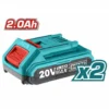 Trapano avvitatore a batteria 20V 2Ah con percussione 2 batterie litio TOTTIDLI20031