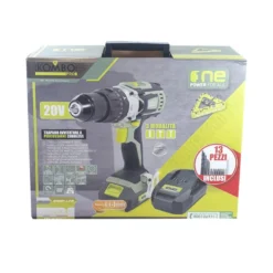 Trapano avvitatore a batteria 20V 2Ah KOMBO PRO percussione con valigetta e kit accessori