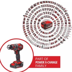Trapano avvitatore a batteria con percussione EINHELL TP-CD 18/60 Li- i BL 1 x 18V 2Ah + caricabatterie