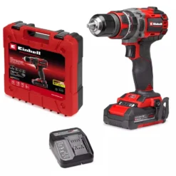 Trapano avvitatore a batteria con percussione EINHELL TP-CD 18/60 Li- i BL 1 x 18V 2Ah + caricabatterie