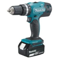 Trapano avvitatore a batteria con percussione MAKITA DHP453RF3J 18V 3Ah - 3 batterie con valigetta MAKPAC