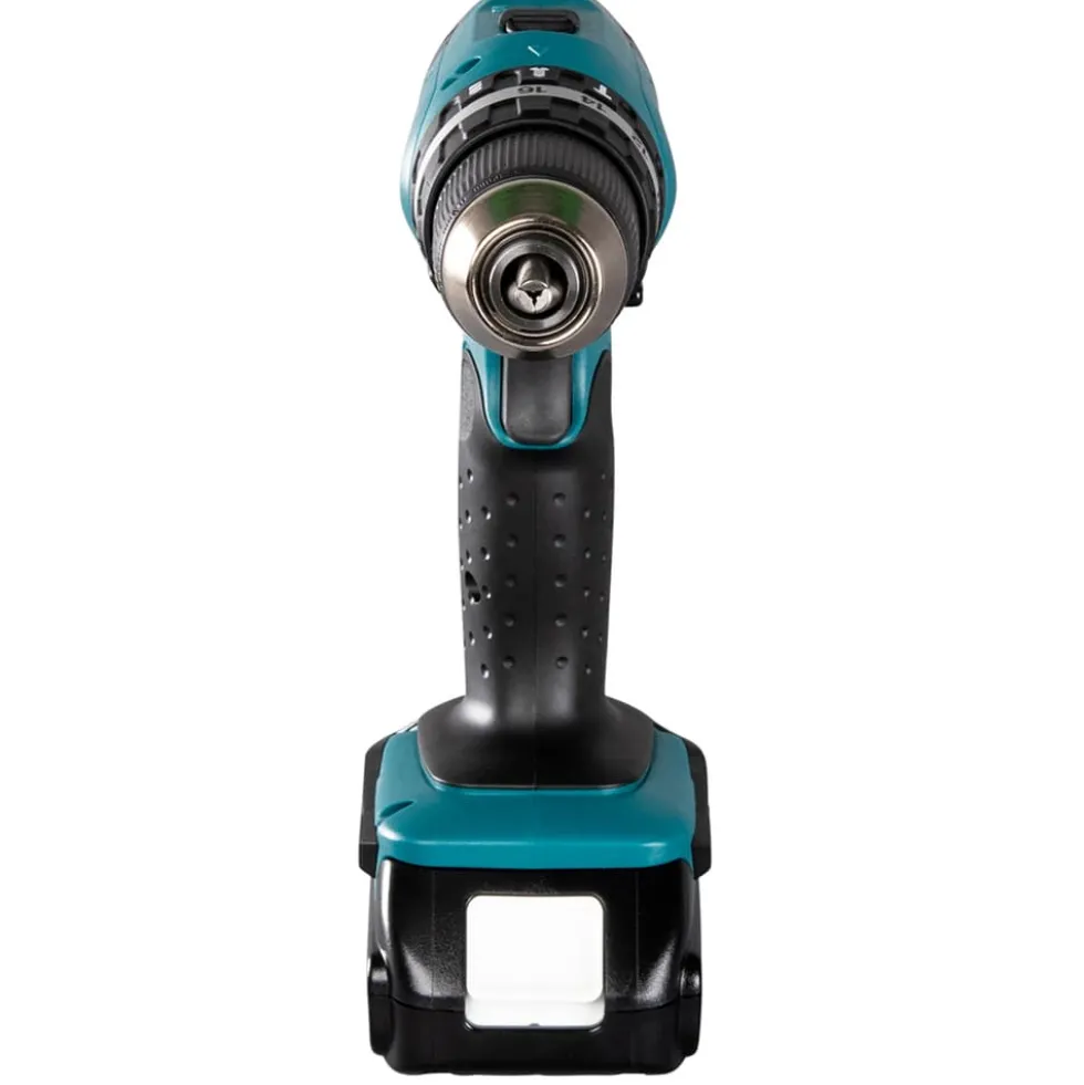 Trapano avvitatore a batteria con percussione MAKITA DHP453RF3J 18V 3Ah - 3 batterie con valigetta MAKPAC