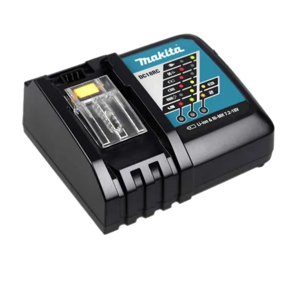 Trapano avvitatore a batteria con percussione MAKITA DHP453RF3J 18V 3Ah - 3 batterie con valigetta MAKPAC