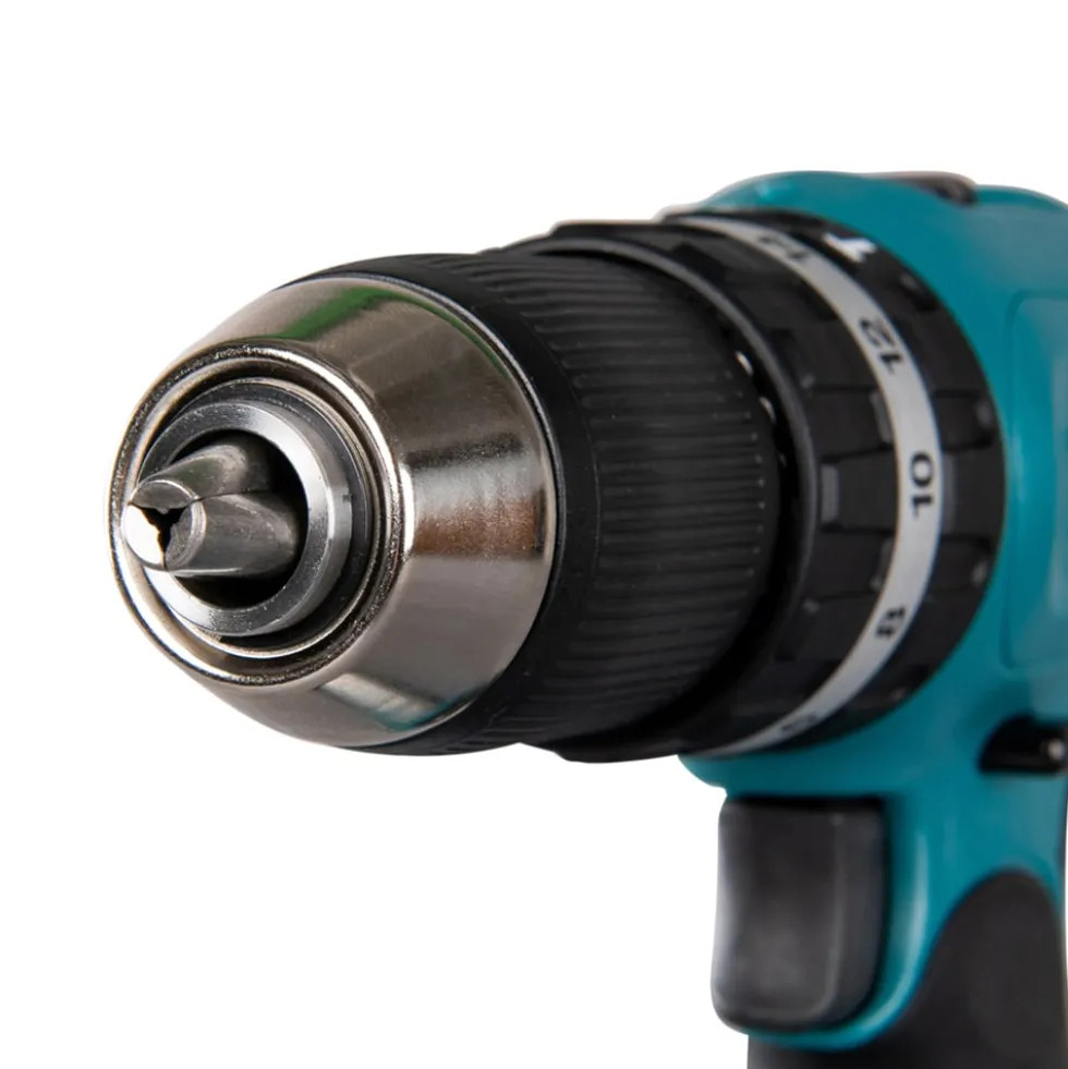 Trapano avvitatore a batteria con percussione MAKITA DHP453RF3J 18V 3Ah - 3 batterie con valigetta MAKPAC